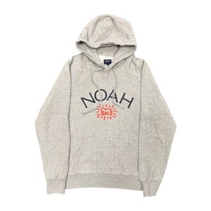 Noah Keith Haring Hoodie Mens Large Grey Excellent Merry Christmas NYC Graphic